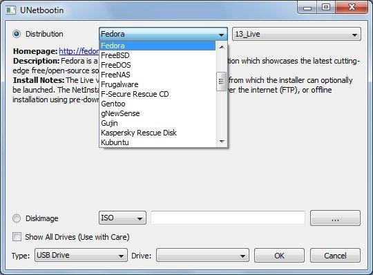 FREE software to make bootable usb